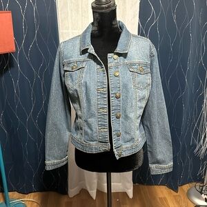 Sz Large Cato Jean Jacket NWOT